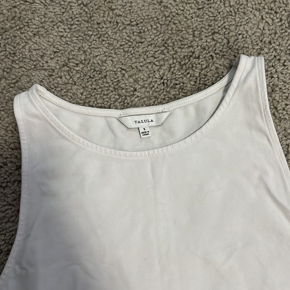 Talula white crop tank top - Picture 2 of 3